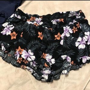 floral beach shorts